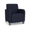 Lesro Siena Lounge Reception Guest Chair w/ Front Casters, 27 in W 29.5 in L 32.5 in H SN1101 - alternate 1